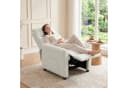 HOMCOM Relaxsessel Fernsehessel mit Liegefunktion Cremeweiß Bild 2