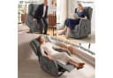 HOMCOM Relaxsessel mit Aufstehhilfe und Doppelmotor Grau Bild 4