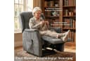 HOMCOM Relaxsessel mit Aufstehhilfe und Doppelmotor Grau Bild 5