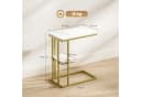 HOMCOM Beistelltisch C-Form Marmoroptik Gold Bild 3