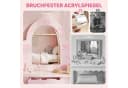 AIYAPLAY Kinderschminktisch 2-in-1 mit Hocker Rosa Bild 5