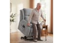 HOMCOM Elektrischer Relaxsessel mit Aufstehhilfe, Massage & Lendenwärme Grau Bild 2