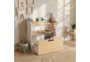 AIYAPLAY Kindersitzgruppe 5-in-1 mit Stauraum und Bücherregal Weiß Bild 1