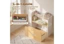 AIYAPLAY Kindersitzgruppe 5-in-1 mit Stauraum und Bücherregal Weiß Bild 4