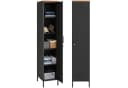 HOMCOM Kleiderschrank Metallschrank Schwarz Metall Bild 1