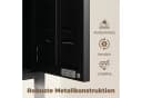 HOMCOM Kleiderschrank Metallschrank Schwarz Metall Bild 4