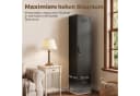 HOMCOM Kleiderschrank Metallschrank Schwarz Metall Bild 5