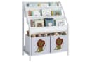 AIYAPLAY Kinderregal Bücherregal mit 2 offenen Fächern 3 Hängeregalen Weiß Bild 2