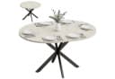 HOMCOM Ausziehbarer Esstisch Oval Grau Stahl Bild 1