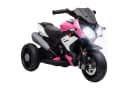 HOMCOM Elektro-Kindermotorrad Rosa/Weiß mit Musik & Licht Bild 2