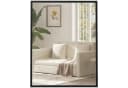 HOMCOM Wandspiegel Rechteckig Schwarz 70 x 90 cm Bild 1