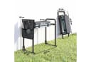 Outsunny Arbeitshocker Klappbare Kniebank Grau Bild 3