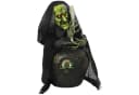HOMCOM Animierte Halloween-Tischhexe Schwarz/Gold Kupfer mit LEDs Bild 1