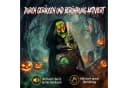 HOMCOM Animierte Halloween-Tischhexe Schwarz/Gold Kupfer mit LEDs Bild 5