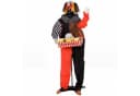 HOMCOM Animierter Halloween-Popcorn-Clown mit LED-Augen und Soundeffekten Bild 1