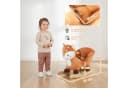AIYAPPLAY Schaukeltier Plüsch-Schaukelpferd Hirsch Design mit Sicherheitsgurt Bild 3
