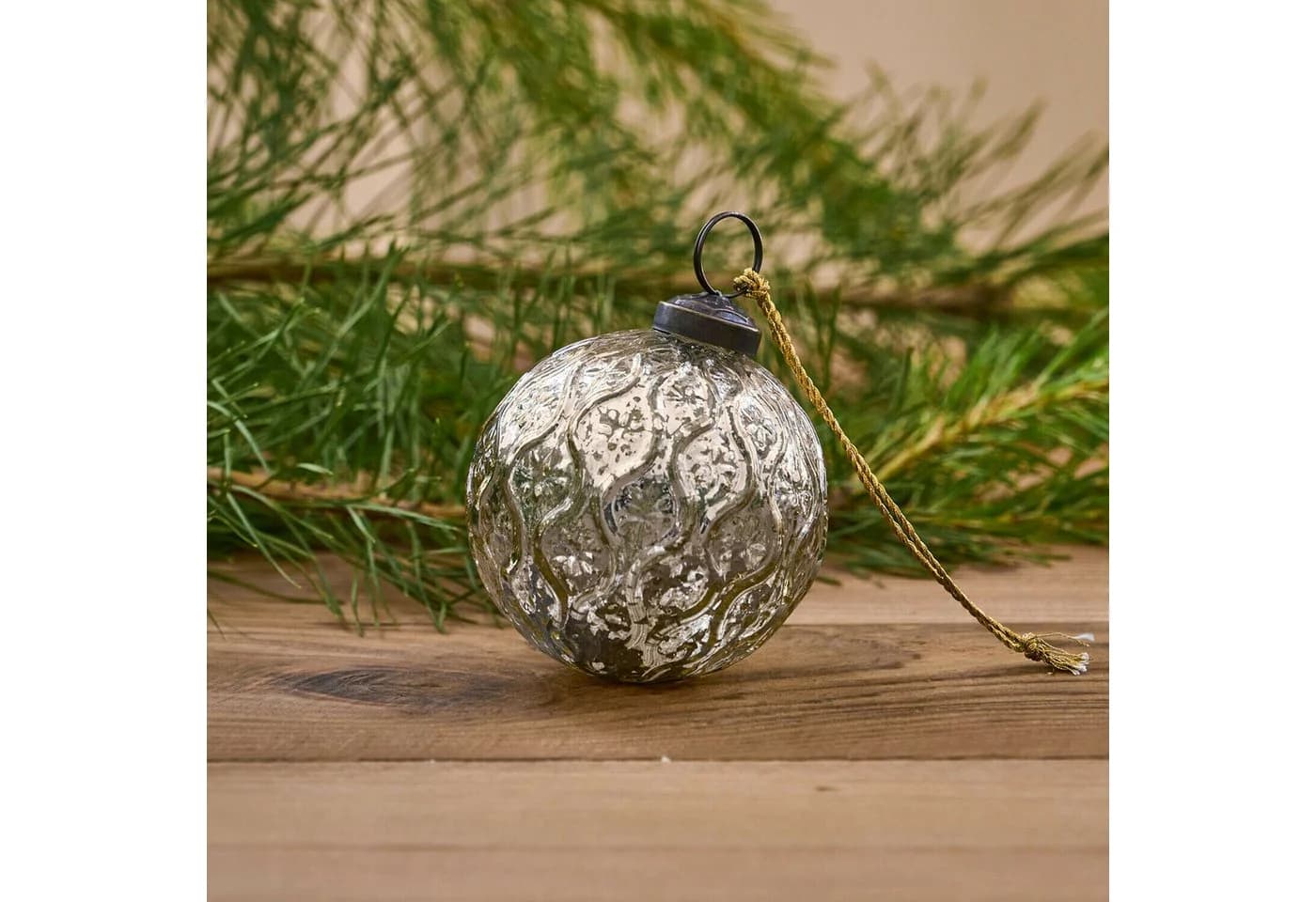 Mirabeau Christbaumschmuck Silvadora antikgold Glaskugel