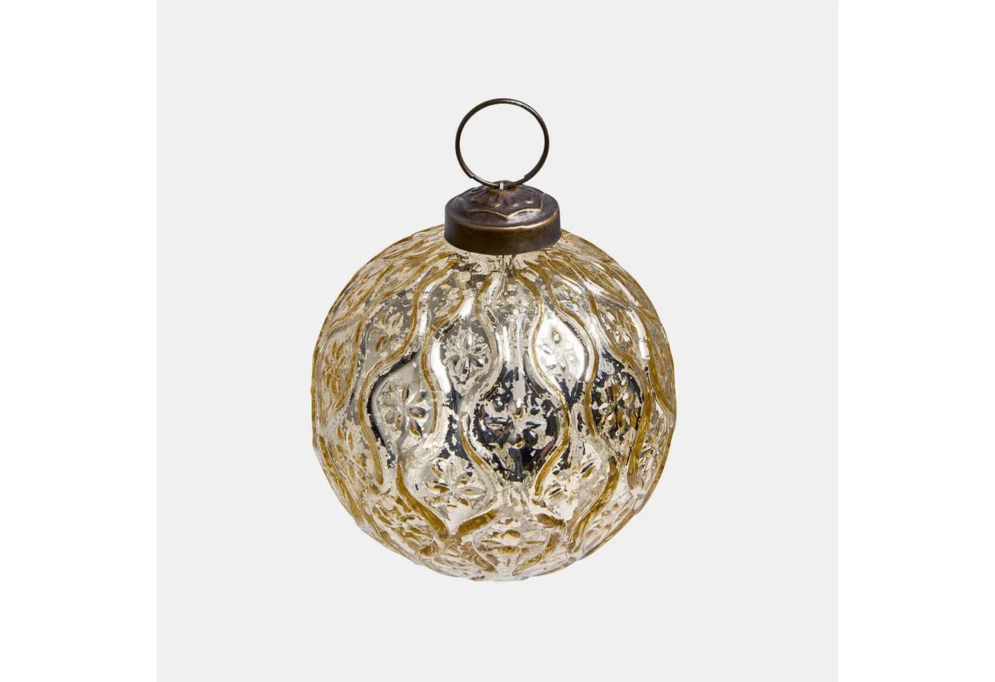 Mirabeau Christbaumschmuck Silvadora antikgold Glaskugel - Bild 2