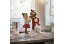 Mirabeau Weihnachtsfigur Deko-Kind mit Vogelhaus Irenja rot/grün/weiß Bild 1