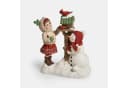 Mirabeau Weihnachtsfigur Deko-Kind mit Vogelhaus Irenja rot/grün/weiß Bild 2