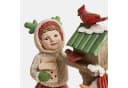 Mirabeau Weihnachtsfigur Deko-Kind mit Vogelhaus Irenja rot/grün/weiß Bild 3