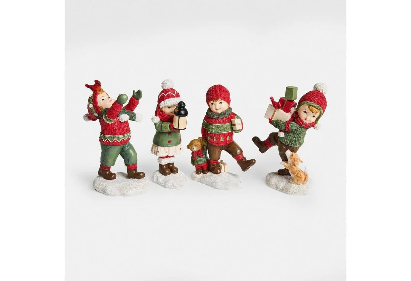 Mirabeau Weihnachtsfigur Deko-Kind 4er Set Irenja bunt - Bild 2