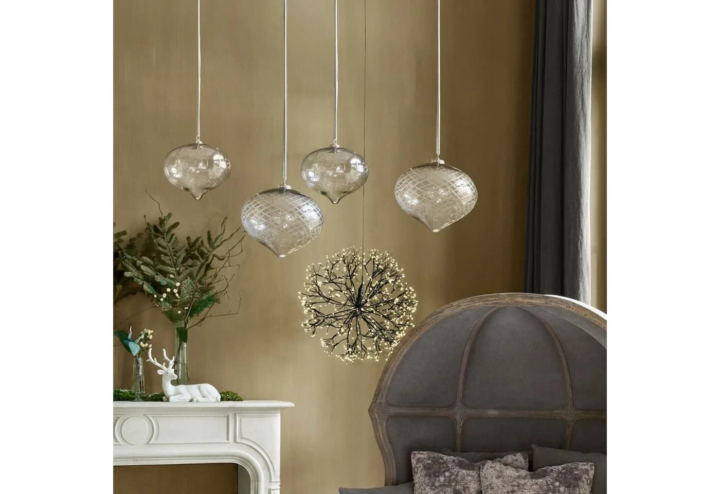 Mirabeau Christbaumschmuck 2er Set Péralise klar transparent - Bild 3