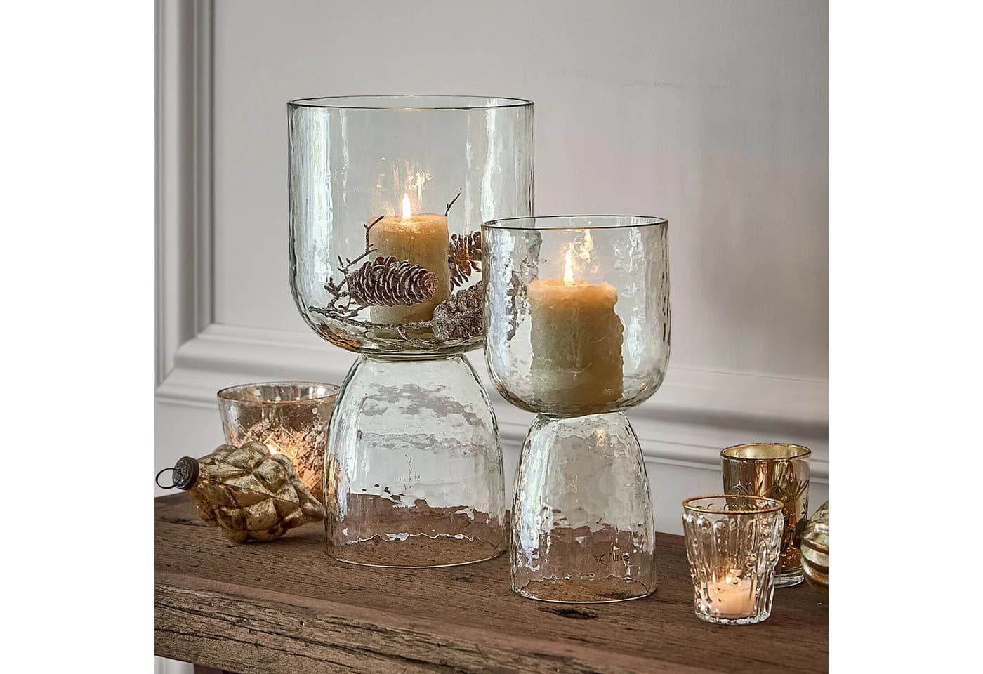 Mirabeau Windlicht 2er Set Faylina Klarglas