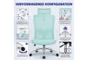 Adormii Ergonomischer Bürostuhl Blau mit verstellbarer Lendenstütze Bild 5