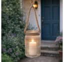 AltoBelli Windlicht Bogense Glas mit Kordel Bild 1