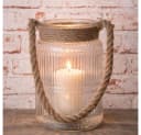 AltoBelli Windlicht Bogense Glas mit Kordel Bild 2