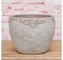 AltoBelli Blumentopf Adelina Zement Antik Grau Patina Bild 1