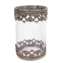 AltoBelli Teelichthalter Amalfi Glas mit Metall Verzierungen Bild 3