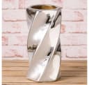 AltoBelli Vase LOUISA Silber Keramik Dekovase Bild 2