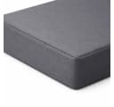 Stoffschmiede Sitzkissen Kunstleder Grau 40x40x10cm Bild 1