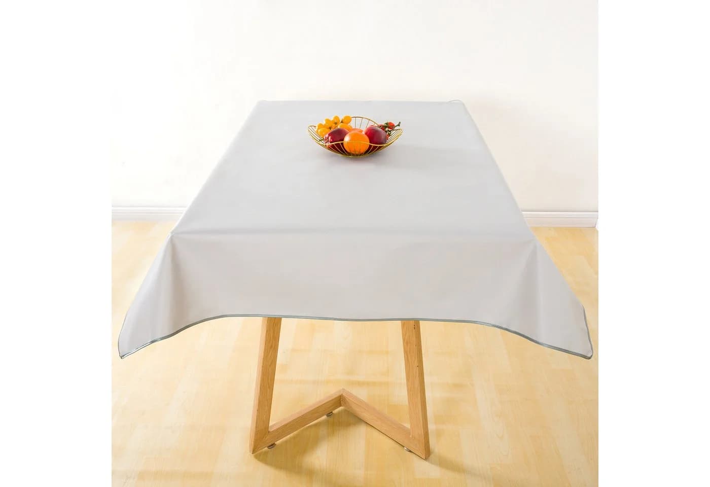 Stoffschmiede Wachstuchtischdecke Abwaschbar Grau - Bild 5
