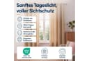 Stoffschmiede Blickdichte Gardine Braun Kräuselband & Ösen Bild 1