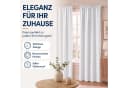 Stoffschmiede Gardine Blickdicht Weiß Kräuselband & Ösen Bild 4