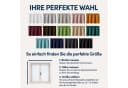Stoffschmiede Gardine Blickdicht Weiß Kräuselband & Ösen Bild 5