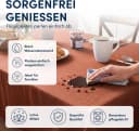 Stoffschmiede Tischdecke mit Leinen-Optik, Wasserabweisend Orange Bild 1