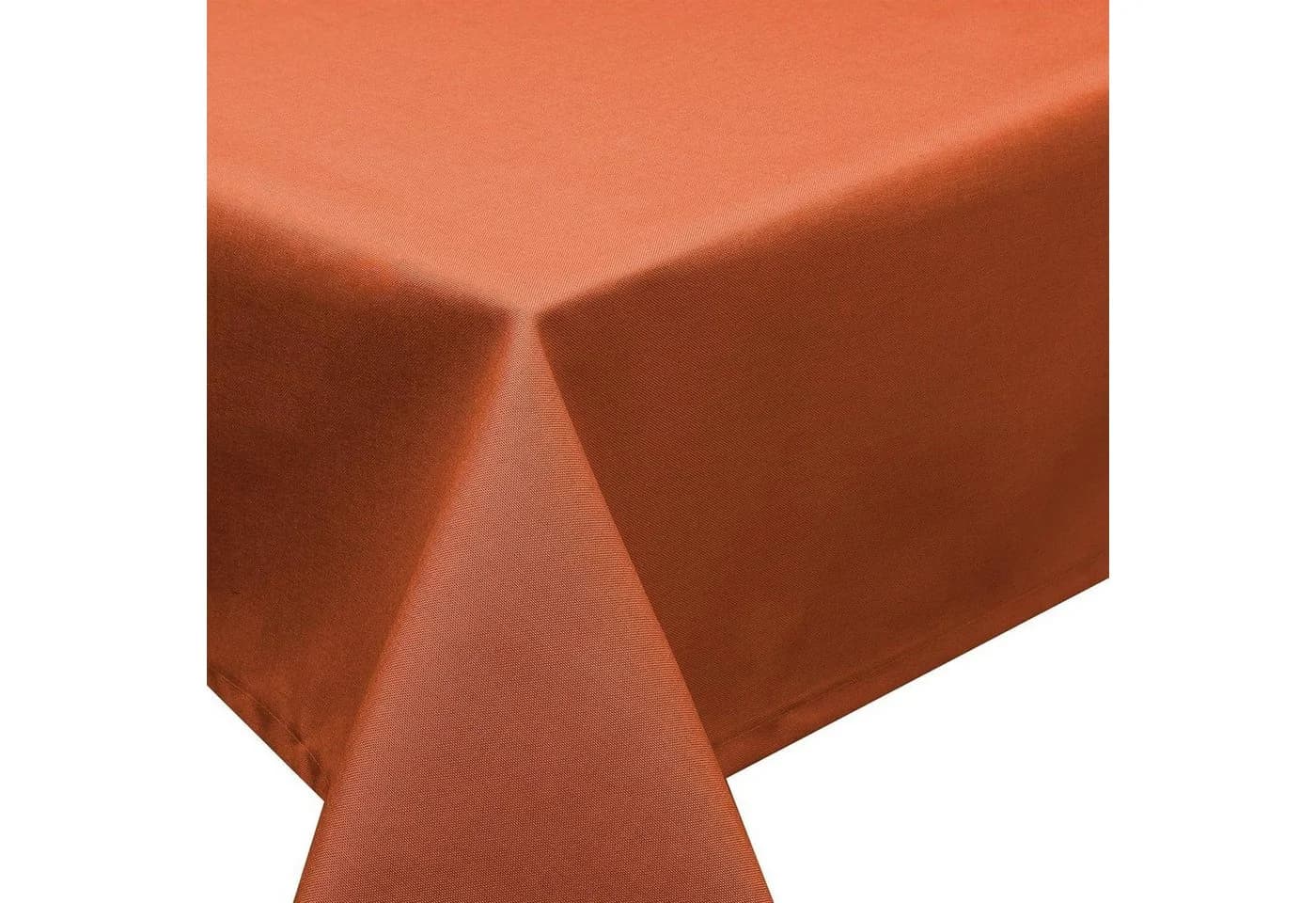 Stoffschmiede Tischdecke mit Leinen-Optik, Wasserabweisend Orange - Bild 2