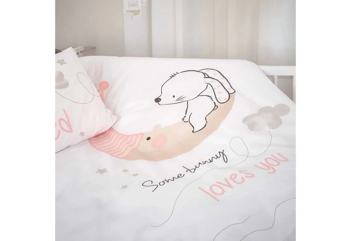 Baby Best Kinderbettwäsche Little Bunny 100x135cm + 40x60cm 100% Baumwolle - Bild 3