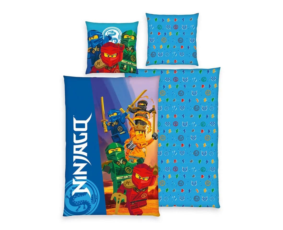 Stoffschmiede Kinderbettwäsche LEGO NINJAGO Ninja Team 100% Baumwolle - Bild 2