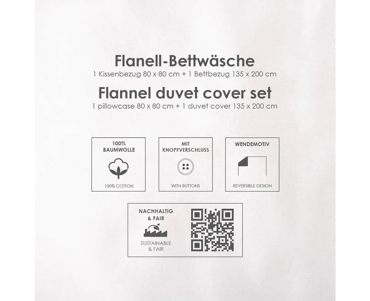 Stoffschmiede Kinderbettwäsche Peppa Wutz Winterbettwäsche Flanell - Bild 5
