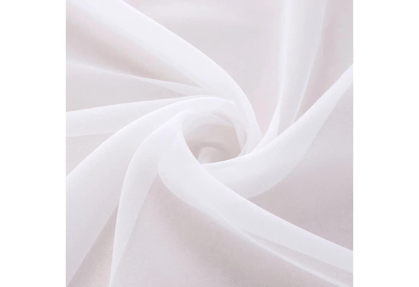 Stoffschmiede Gardine Weiß Transparent Kräuselband - Bild 5