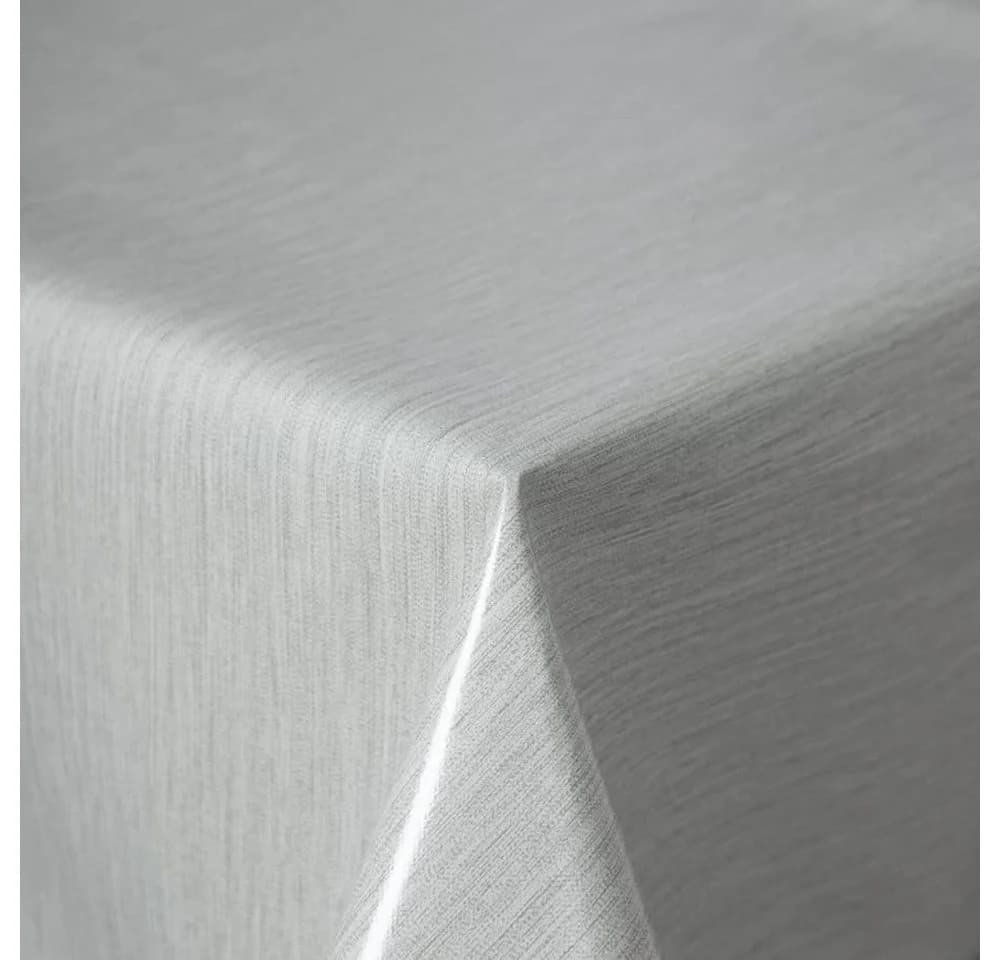 Stoffschmiede Wachstuch-Tischdecke Grau Silber Abwischbar - Bild 2