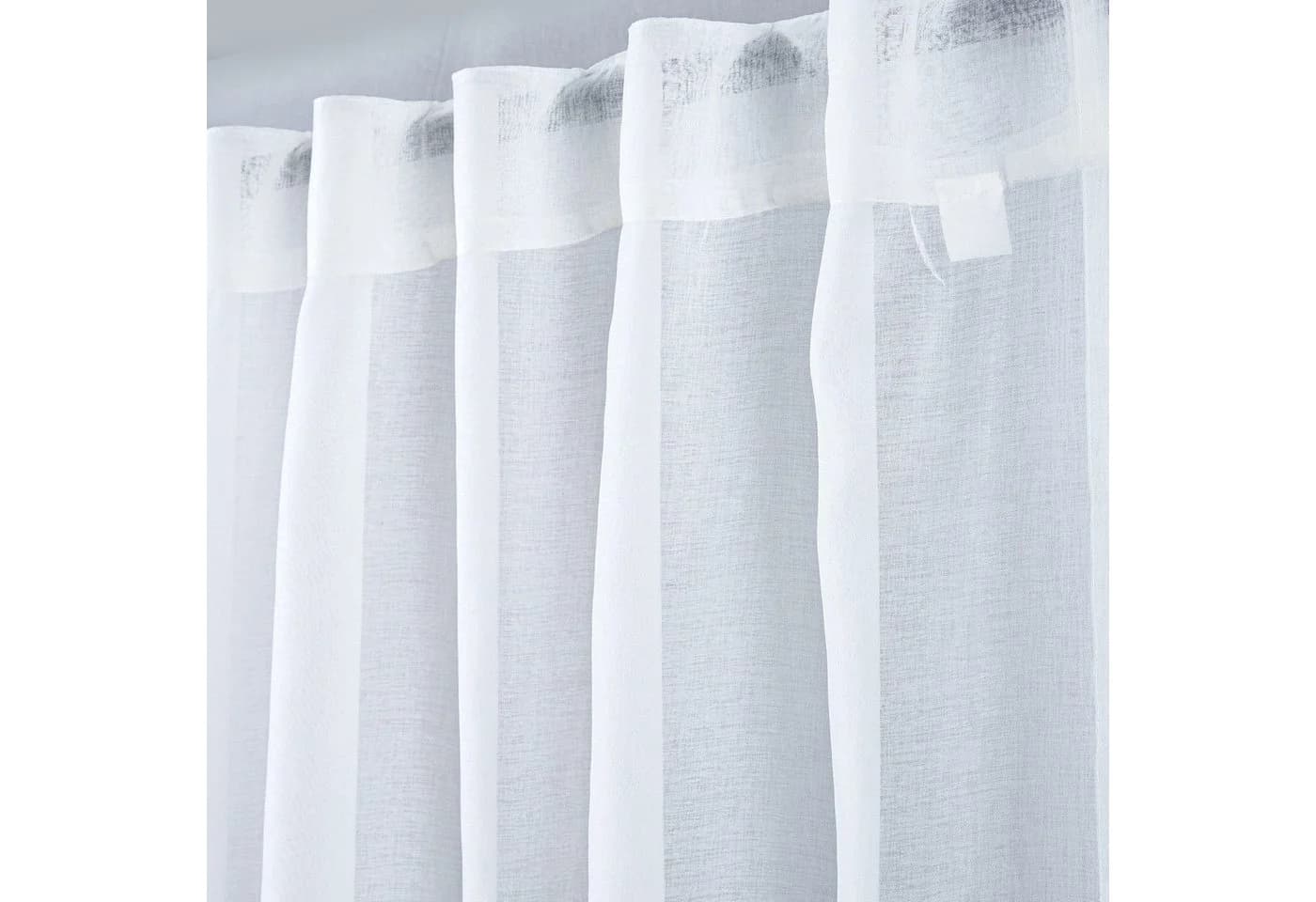 Stoffschmiede Gardine Verdeckte Schlaufe Weiß Polyester - Bild 2