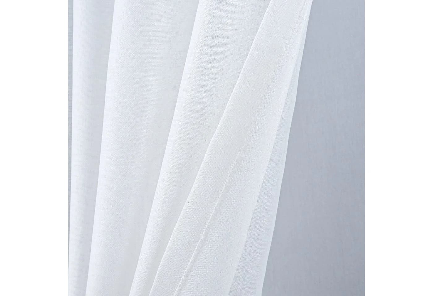 Stoffschmiede Gardine Verdeckte Schlaufe Weiß Polyester - Bild 5