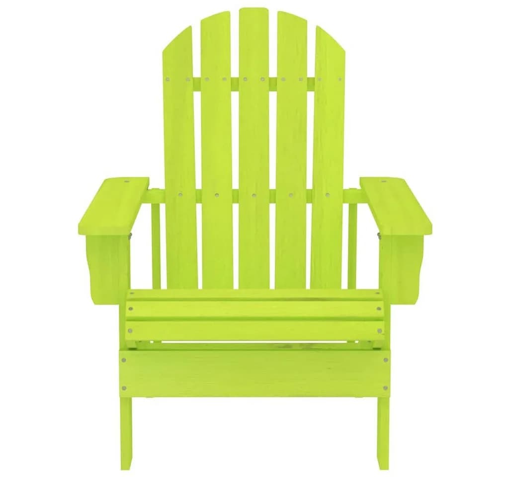 furnicato Gartenstuhl Adirondack Massivholz Grün