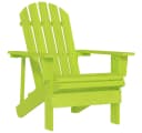 furnicato Gartenstuhl Adirondack Massivholz Grün Bild 2